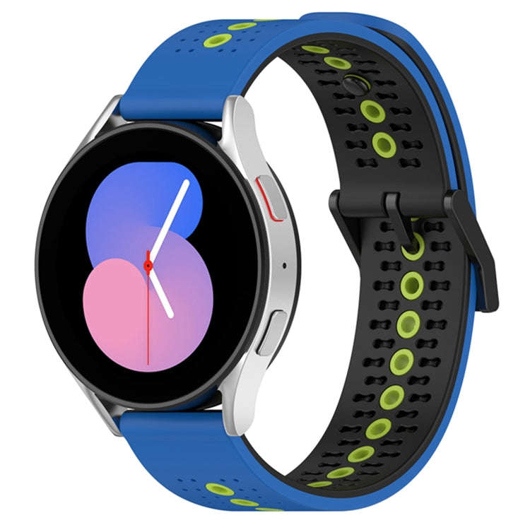For Coros Apex 46mm/Apex Pro / Ticwatch Pro 3 22mm Tricolor Breathable Silicone Watch Band(Blue+B...