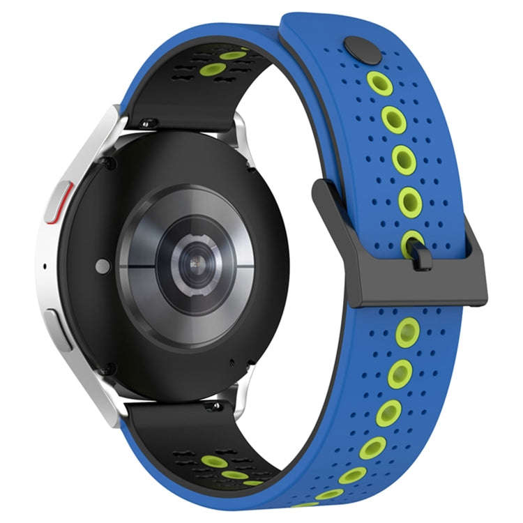 For Coros Apex 46mm/Apex Pro / Ticwatch Pro 3 22mm Tricolor Breathable Silicone Watch Band(Blue+B...