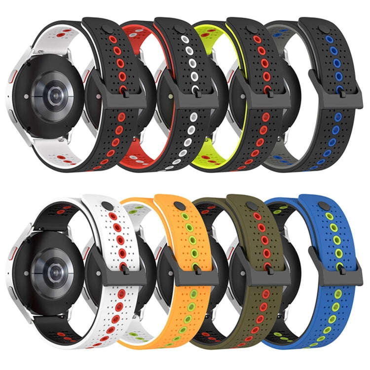 For Coros Apex 46mm/Apex Pro / Ticwatch Pro 3 22mm Tricolor Breathable Silicone Watch Band(Army G...