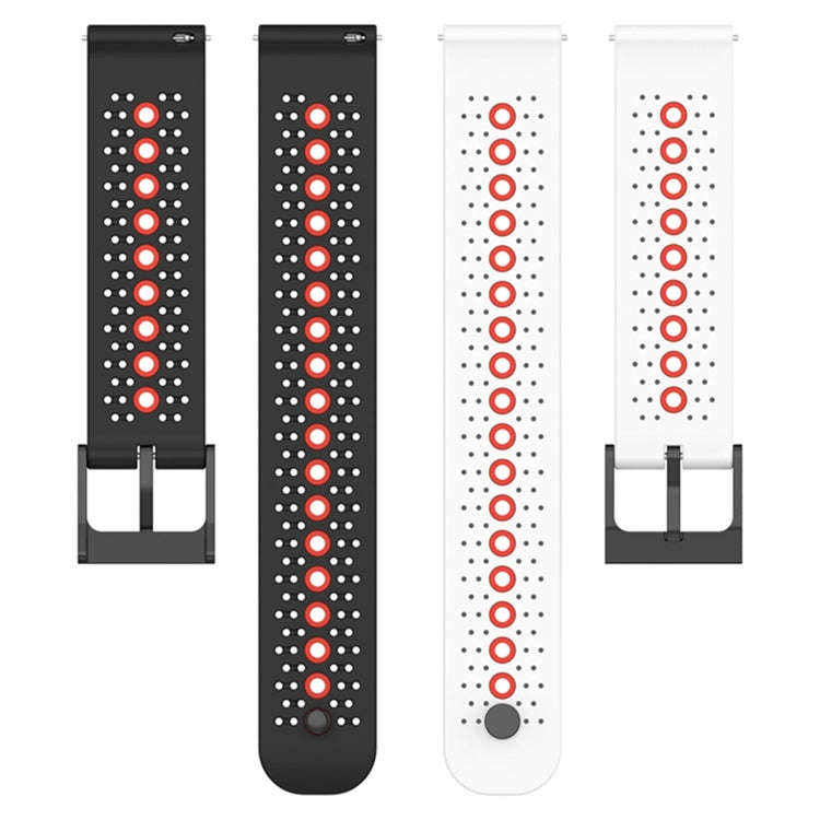For Coros Apex 46mm/Apex Pro / Ticwatch Pro 3 22mm Tricolor Breathable Silicone Watch Band(Army G...