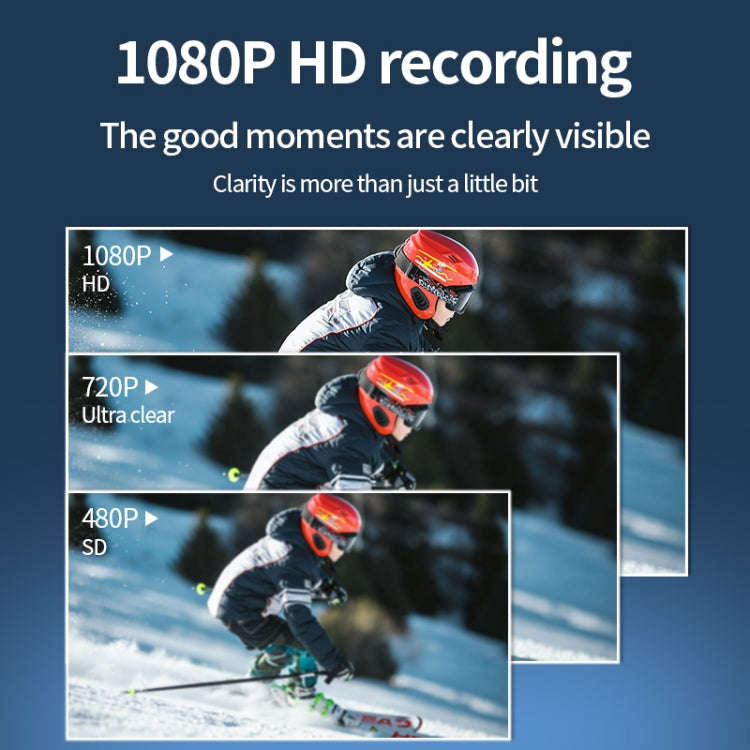 JNN V17 1080P HD Wide Angle Video Sports Recorder with Stand, Capacity:32GB(Black)