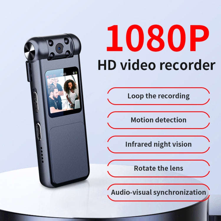 JNN V18 1080P Infrared Light Filling HD Video Recorder, Capacity:256G(Black)