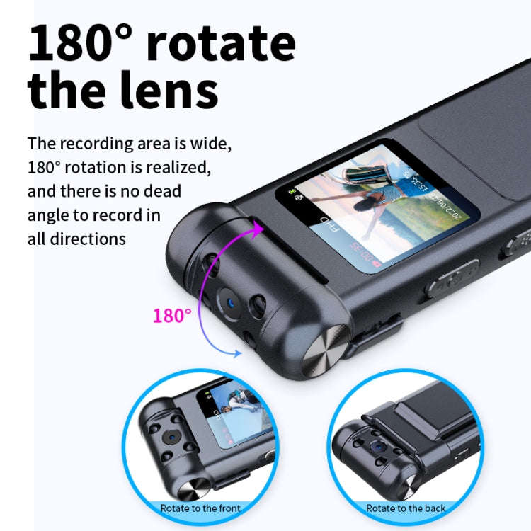 JNN V18 1080P Infrared Light Filling HD Video Recorder, Capacity:256G(Black)