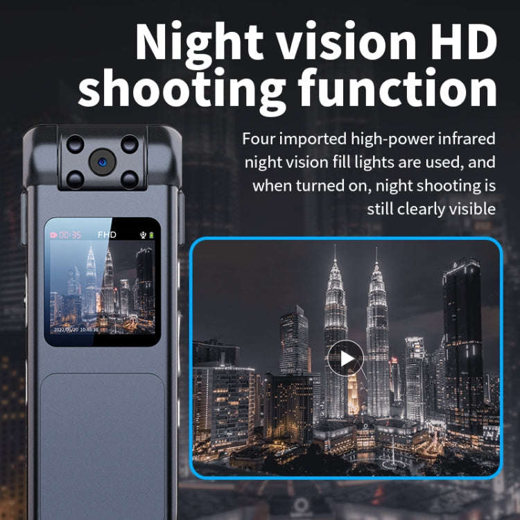JNN V18 1080P Infrared Light Filling HD Video Recorder, Capacity:256G(Black)
