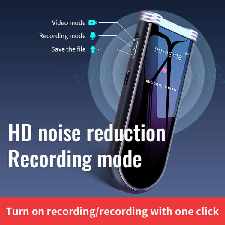 JNN V20 1080P HD Video Motion Detection Recorder, Capacity:4GB(Silver Black)