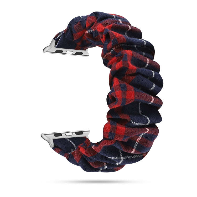 For Apple Watch Series 9&8&7 41mm / SE 3&SE 2&6&SE&5&4 40mm / 3&2&1 38mm Cloth + Stainless Steel ...