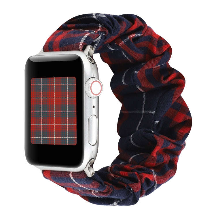 For Apple Watch Series 9&8&7 41mm / SE 3&SE 2&6&SE&5&4 40mm / 3&2&1 38mm Cloth + Stainless Steel ...