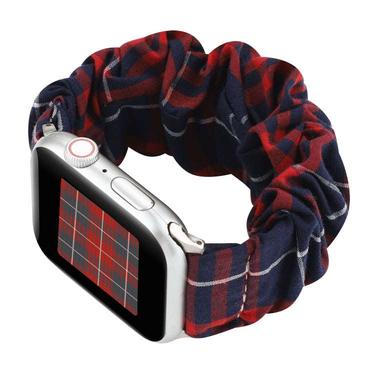 For Apple Watch Series 9&8&7 41mm / SE 3&SE 2&6&SE&5&4 40mm / 3&2&1 38mm Cloth + Stainless Steel ...