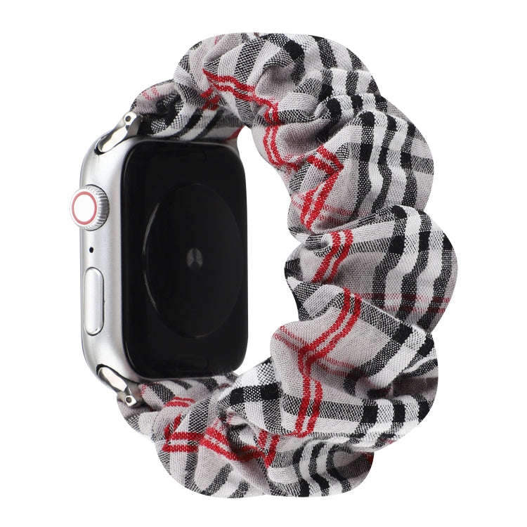 For Apple Watch Series 9&8&7 41mm / SE 3&SE 2&6&SE&5&4 40mm / 3&2&1 38mm Cloth + Stainless Steel ...