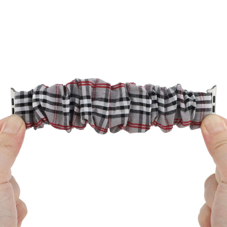 For Apple Watch Series 9&8&7 41mm / SE 3&SE 2&6&SE&5&4 40mm / 3&2&1 38mm Cloth + Stainless Steel ...