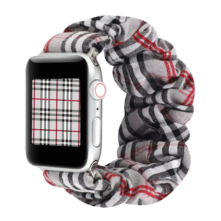 For Apple Watch Series 9&8&7 41mm / SE 3&SE 2&6&SE&5&4 40mm / 3&2&1 38mm Cloth + Stainless Steel ...