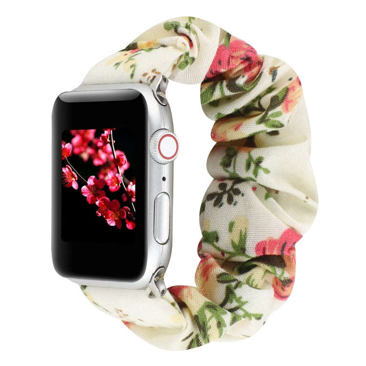 For Apple Watch Series 9&8&7 41mm / SE 3&SE 2&6&SE&5&4 40mm / 3&2&1 38mm Cloth + Stainless Steel ...