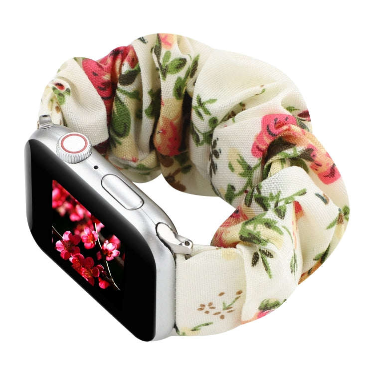 For Apple Watch Series 9&8&7 41mm / SE 3&SE 2&6&SE&5&4 40mm / 3&2&1 38mm Cloth + Stainless Steel ...