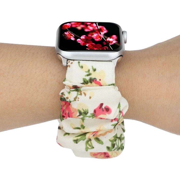 For Apple Watch Series 9&8&7 41mm / SE 3&SE 2&6&SE&5&4 40mm / 3&2&1 38mm Cloth + Stainless Steel ...