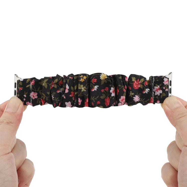 For Apple Watch Series 9&8&7 41mm / SE 3&SE 2&6&SE&5&4 40mm / 3&2&1 38mm Cloth + Stainless Steel ...