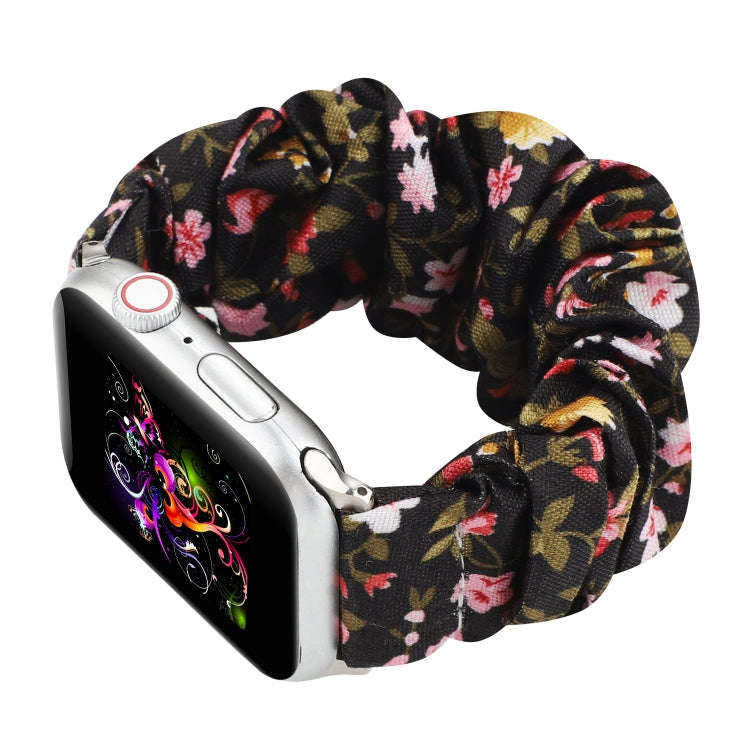 For Apple Watch Series 9&8&7 41mm / SE 3&SE 2&6&SE&5&4 40mm / 3&2&1 38mm Cloth + Stainless Steel ...