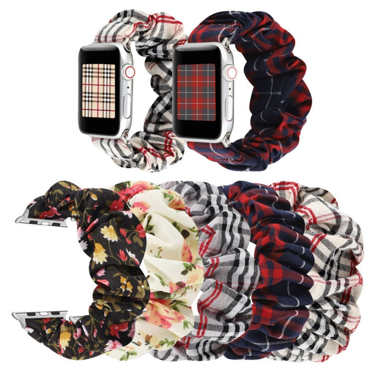 For Apple Watch Series 9&8&7 41mm / SE 3&SE 2&6&SE&5&4 40mm / 3&2&1 38mm Cloth + Stainless Steel ...