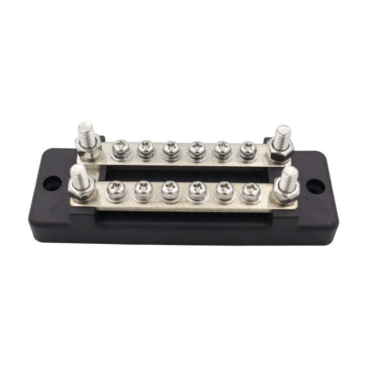 CP-3023-01 150A 12-48V RV Yacht Double-row 6-way Busbar(Black)
