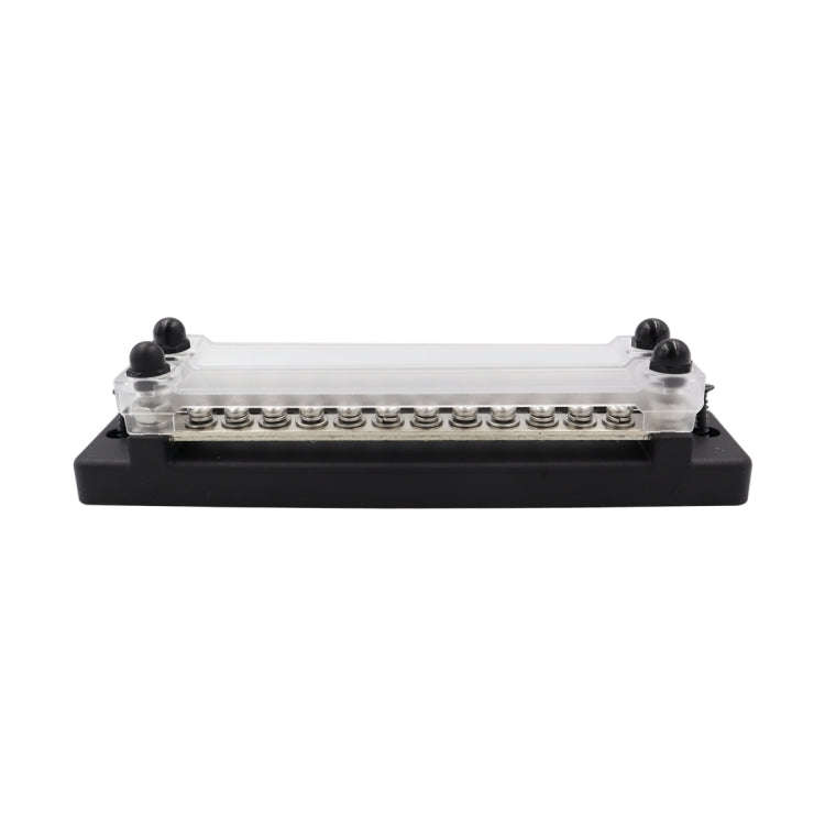 CP-3023-02 150A 12-48V RV Yacht Double-row 12-way Busbar(Black)