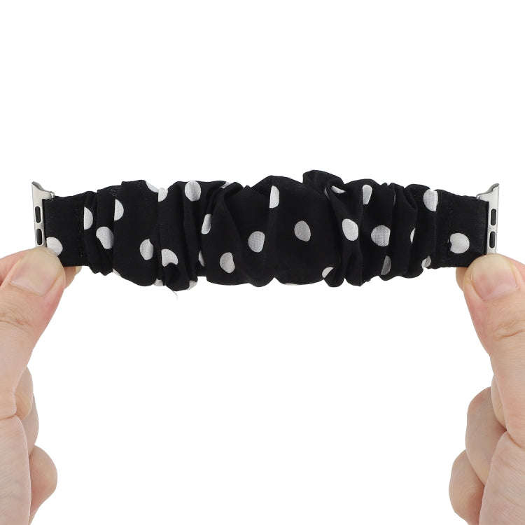 For Apple Watch Series 9&8&7 41mm / SE 3&SE 2&6&SE&5&4 40mm / 3&2&1 38mm Cloth + Stainless Steel ...