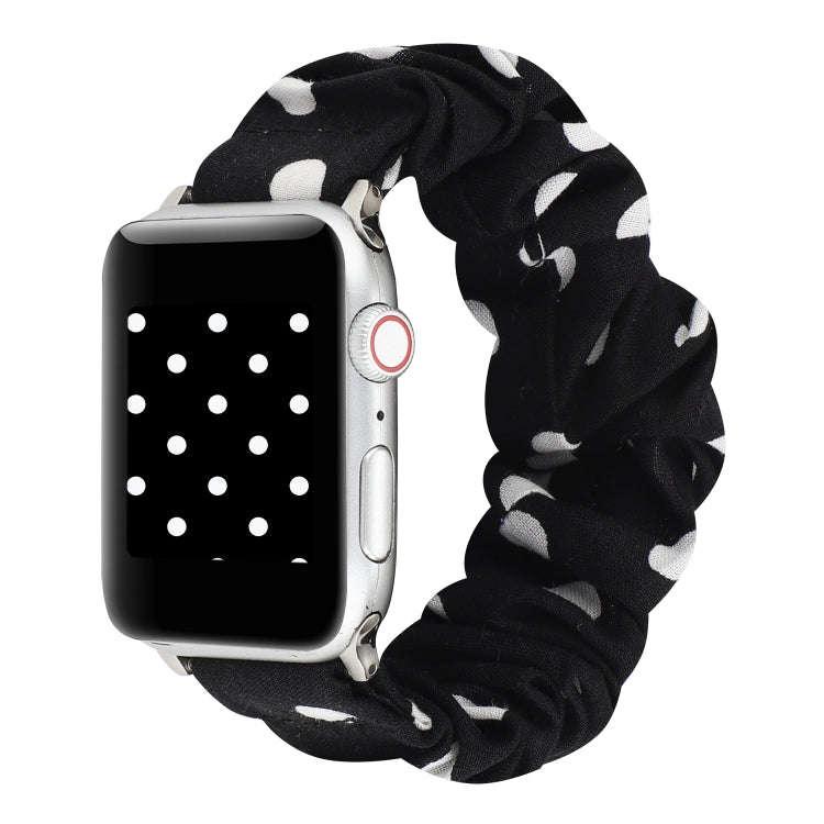 For Apple Watch Series 9&8&7 41mm / SE 3&SE 2&6&SE&5&4 40mm / 3&2&1 38mm Cloth + Stainless Steel ...