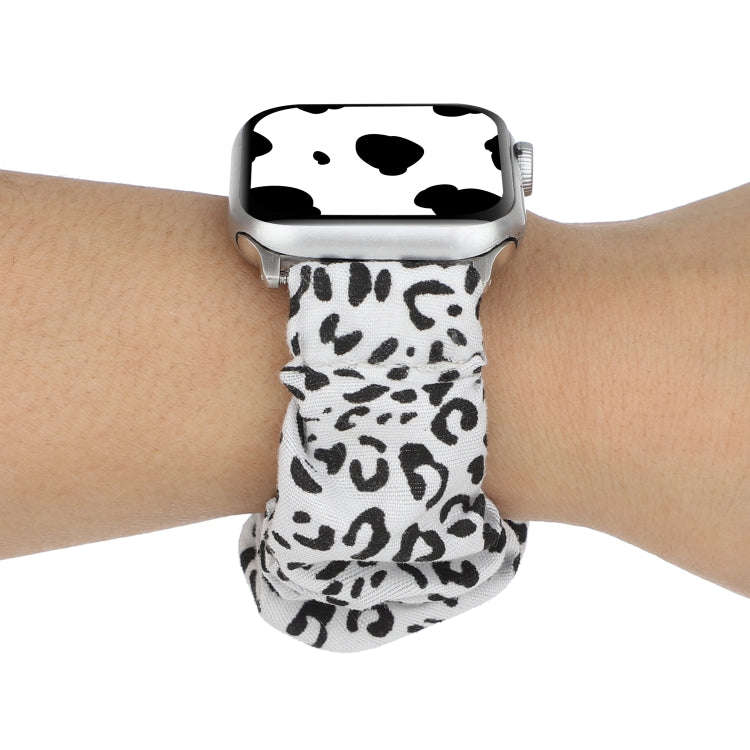 For Apple Watch Series 7 45mm / 6 & SE & 5 & 4 44mm / 3 & 2 & 1 42mm Cloth + Stainless Steel Hair...