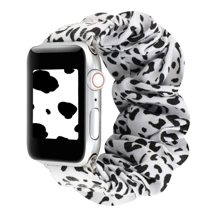 For Apple Watch Series 7 45mm / 6 & SE & 5 & 4 44mm / 3 & 2 & 1 42mm Cloth + Stainless Steel Hair...