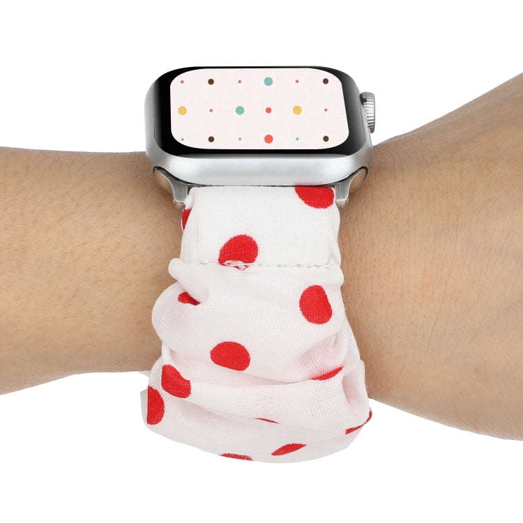 For Apple Watch Series 7 45mm / 6 & SE & 5 & 4 44mm / 3 & 2 & 1 42mm Cloth + Stainless Steel Hair...