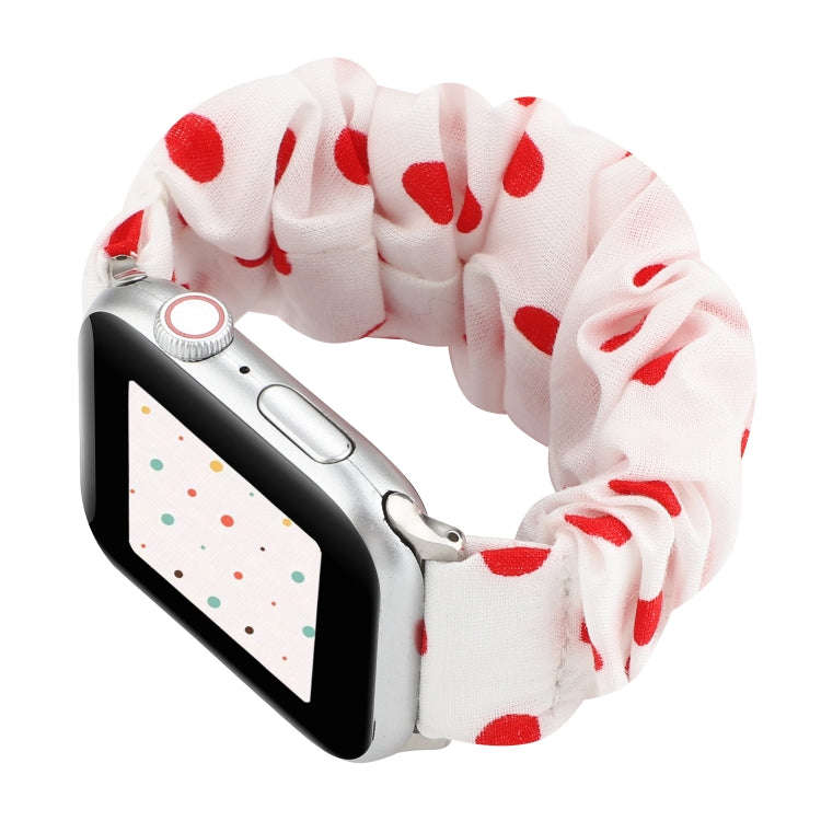 For Apple Watch Series 7 45mm / 6 & SE & 5 & 4 44mm / 3 & 2 & 1 42mm Cloth + Stainless Steel Hair...