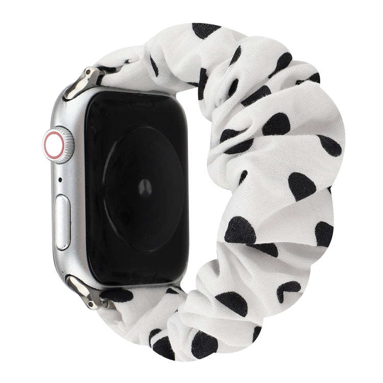 For Apple Watch Series 7 45mm / 6 & SE & 5 & 4 44mm / 3 & 2 & 1 42mm Cloth + Stainless Steel Hair...