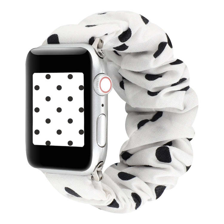 For Apple Watch Series 7 45mm / 6 & SE & 5 & 4 44mm / 3 & 2 & 1 42mm Cloth + Stainless Steel Hair...