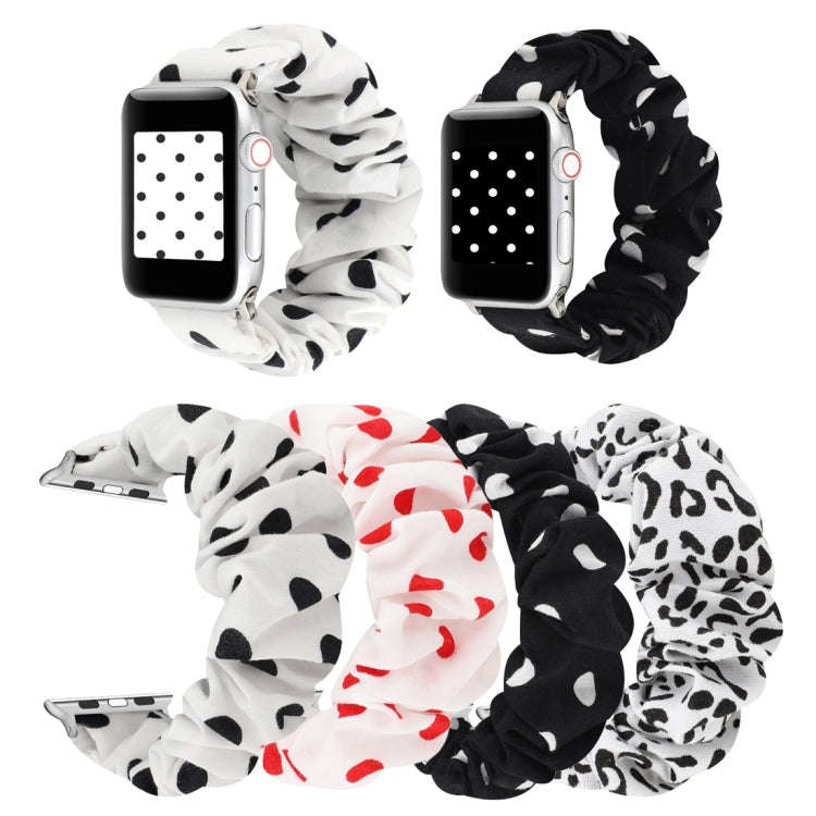 For Apple Watch Series 7 45mm / 6 & SE & 5 & 4 44mm / 3 & 2 & 1 42mm Cloth + Stainless Steel Hair...