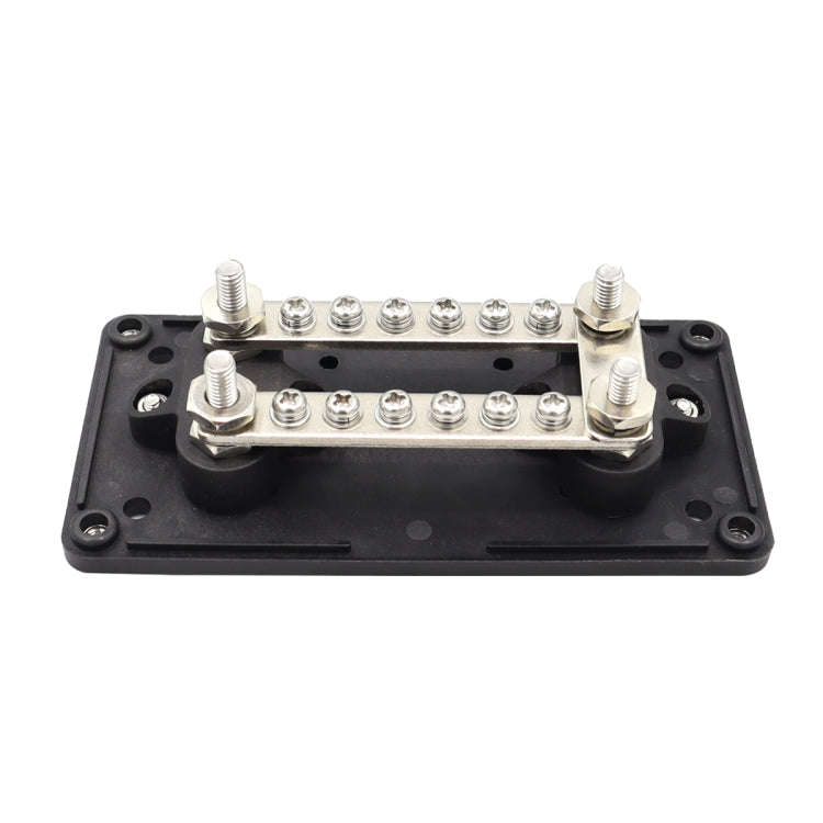 CP-3087-01 100A 48V 12-way M6 Terminal Busbar(Black)