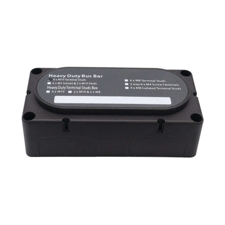 CP-3088-01 300A 48V 4-way M10 Terminal Busbar(Black)