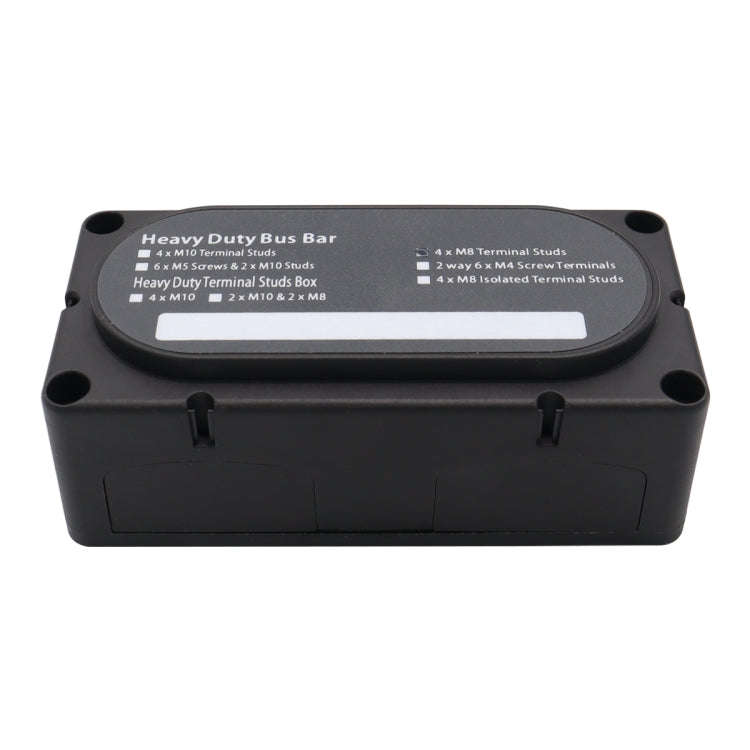 CP-3089-01 300A 48V 4-way M8 Terminal Busbar(Black)