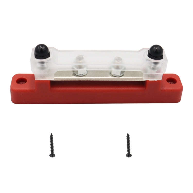 CP-3116-01 150A 12-48V RV Yacht Single-row 2-way Busbar(Red)