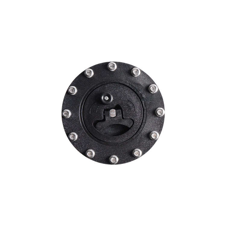 Car Modification Universal Fuel Cell Gas Tank Filler Cap with Nut(Black)