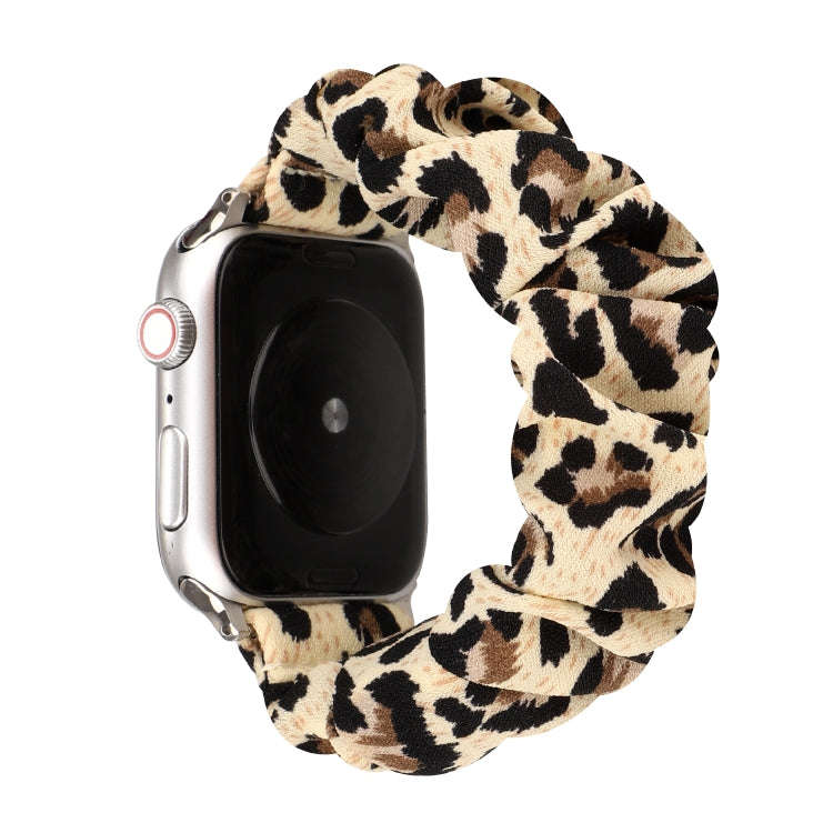 For Apple Watch Series 9&8&7 41mm / SE 3&SE 2&6&SE&5&4 40mm / 3&2&1 38mm Cloth + Stainless Steel ...