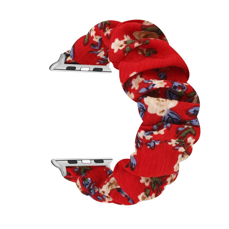 For Apple Watch Series 9&8&7 41mm / SE 3&SE 2&6&SE&5&4 40mm / 3&2&1 38mm Cloth + Stainless Steel ...