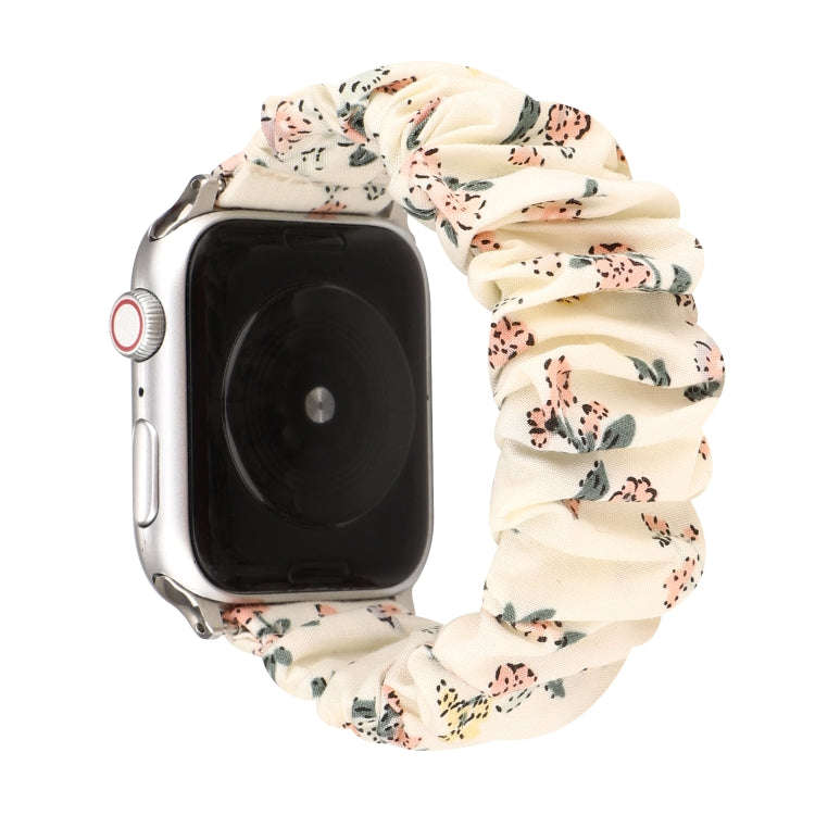 For Apple Watch Series 9&8&7 41mm / SE 3&SE 2&6&SE&5&4 40mm / 3&2&1 38mm Cloth + Stainless Steel ...