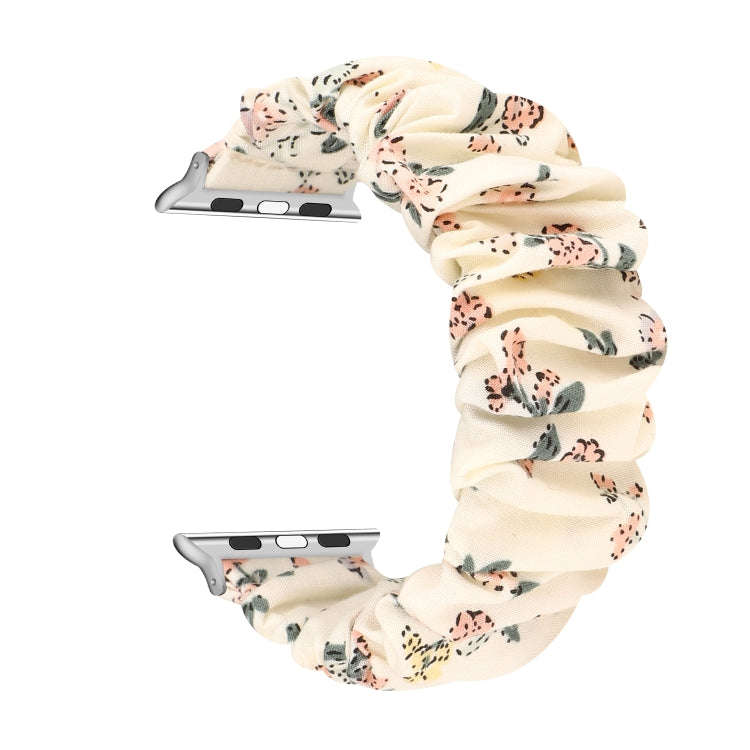 For Apple Watch Series 9&8&7 41mm / SE 3&SE 2&6&SE&5&4 40mm / 3&2&1 38mm Cloth + Stainless Steel ...
