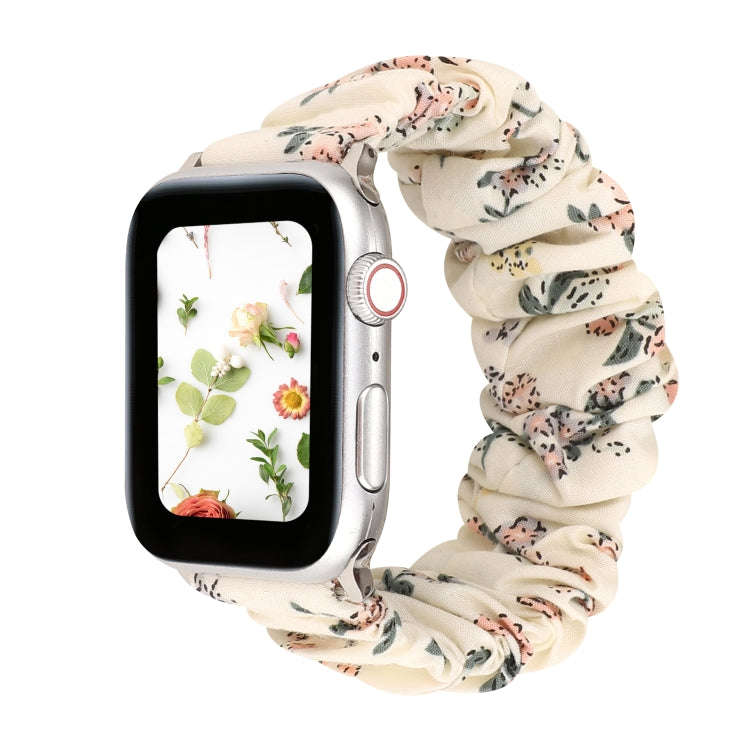 For Apple Watch Series 9&8&7 41mm / SE 3&SE 2&6&SE&5&4 40mm / 3&2&1 38mm Cloth + Stainless Steel ...