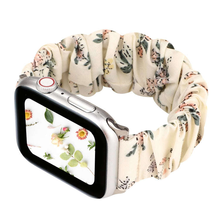 For Apple Watch Series 9&8&7 41mm / SE 3&SE 2&6&SE&5&4 40mm / 3&2&1 38mm Cloth + Stainless Steel ...