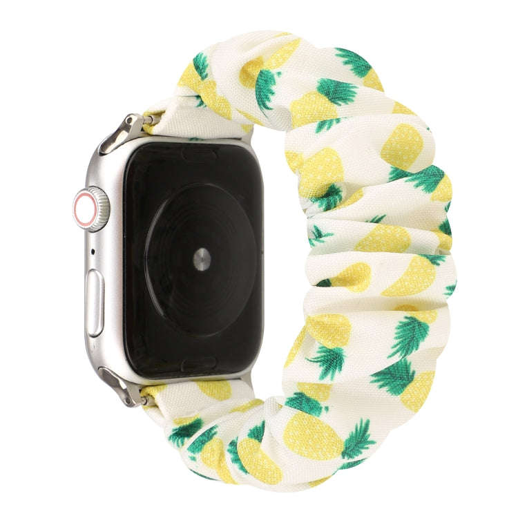 For Apple Watch Series 7 45mm / 6 & SE & 5 & 4 44mm / 3 & 2 & 1 42mm Cloth + Stainless Steel Hair...