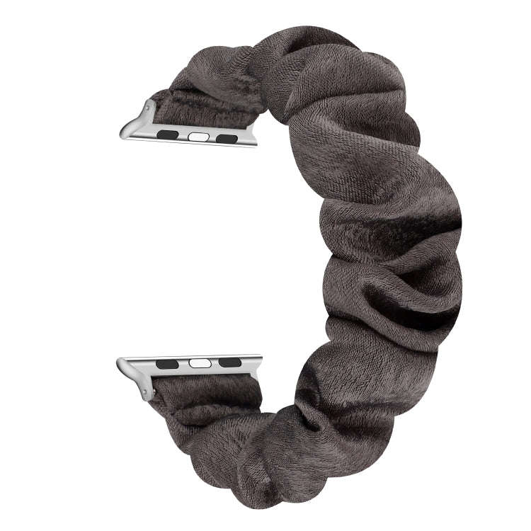 For Apple Watch Series 7 41mm / 6 & SE & 5 & 4 40mm / 3 & 2 & 1 38mm Cloth + Stainless Steel Hair...