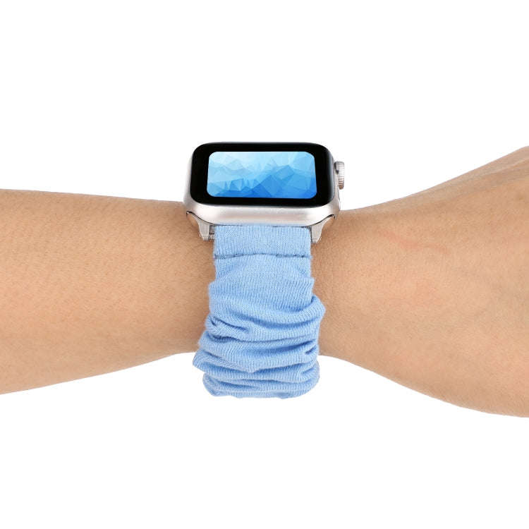 For Apple Watch Series 9&8&7 41mm / SE 3&SE 2&6&SE&5&4 40mm / 3&2&1 38mm Cloth + Stainless Steel ...