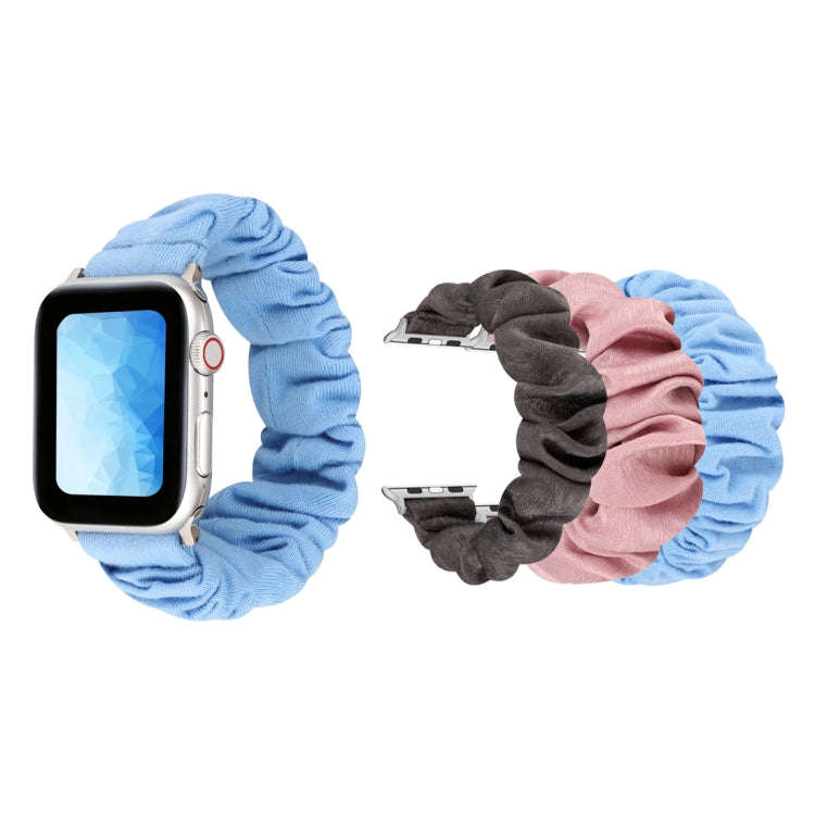 For Apple Watch Series 9&8&7 41mm / SE 3&SE 2&6&SE&5&4 40mm / 3&2&1 38mm Cloth + Stainless Steel ...