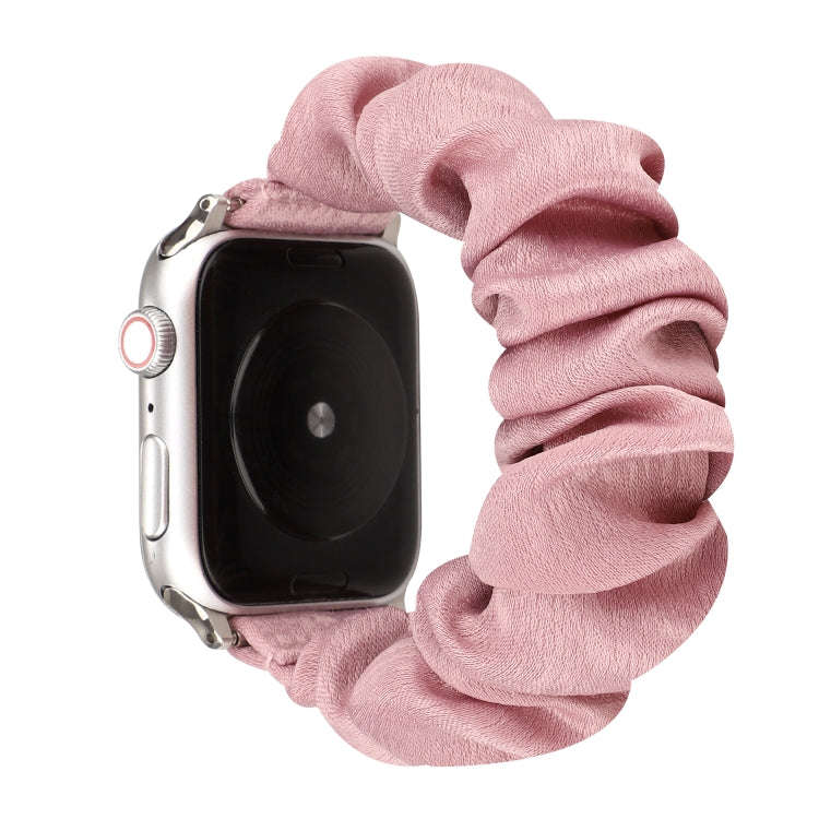 For Apple Watch Series 7 45mm / 6 & SE & 5 & 4 44mm / 3 & 2 & 1 42mm Cloth + Stainless Steel Hair...