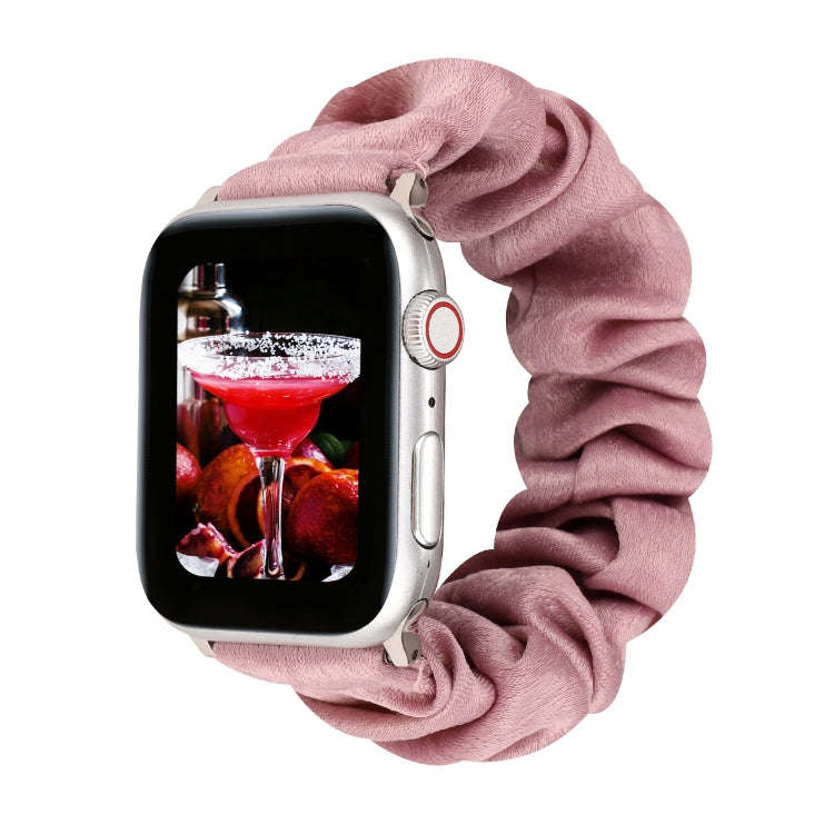 For Apple Watch Series 7 45mm / 6 & SE & 5 & 4 44mm / 3 & 2 & 1 42mm Cloth + Stainless Steel Hair...