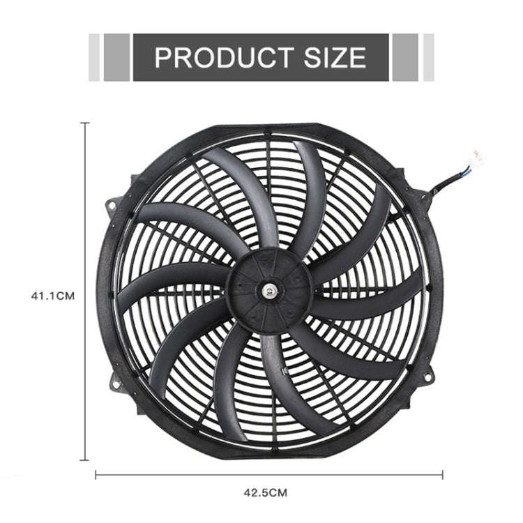 16 inch 12V 80W Car Powerful Transmission Oil Cooling Fan with Mounting Accessorie